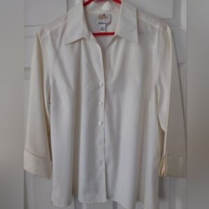 Talbots Crisp White Button-Down Shirt